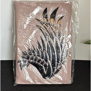Soft Leather Passport Holder With Stylish Wing Design